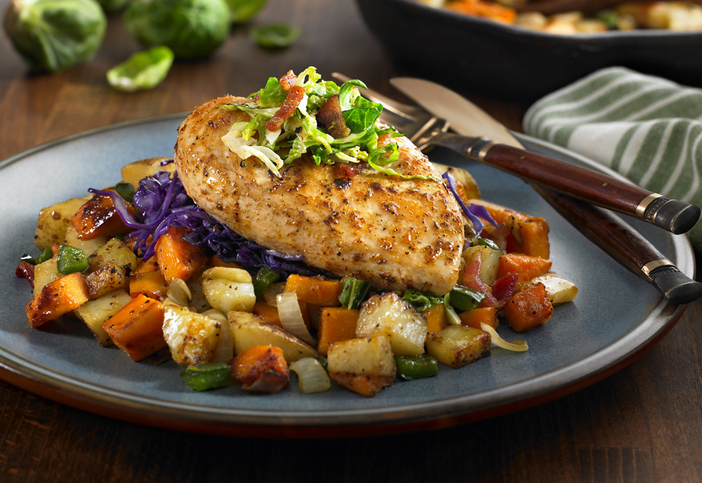HARVESTLAND® Chicken Breast with Sweet Potato and Brussels Sprout Hash