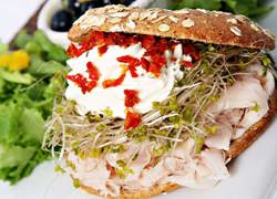 Turkey and Chive Bagel
