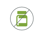 No hormones or steroids icon